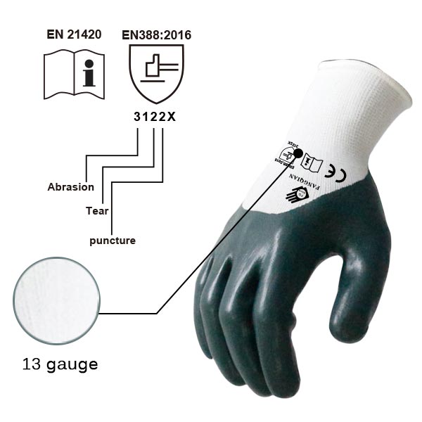 Nitrile dipped working gloves 4